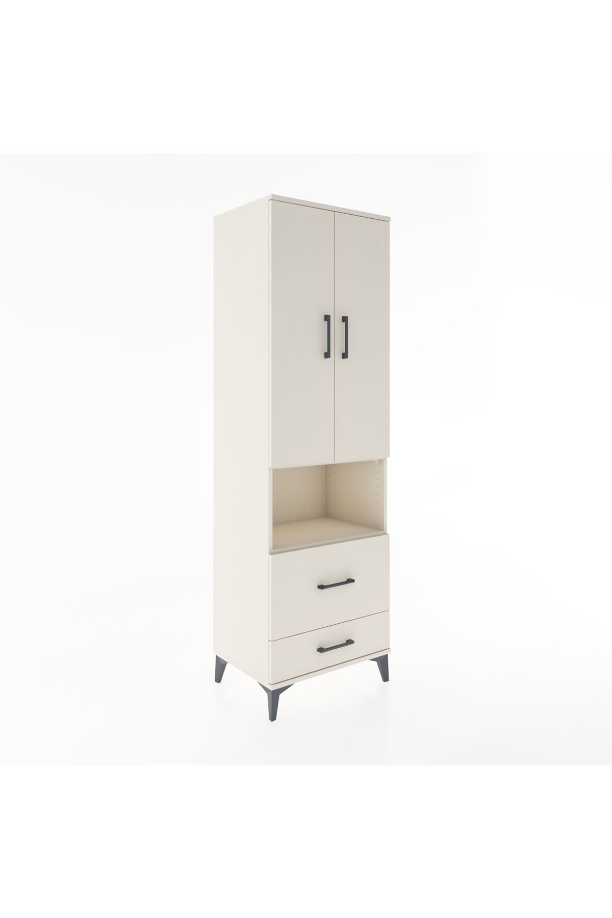 Hyperion Dolap 4 Raflı 2 Çekmeceli 2 Kapaklı 60x44x195 - S59M044V1B