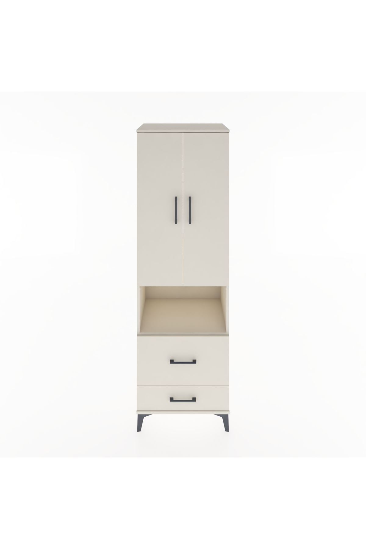 Hyperion Dolap 4 Raflı 2 Çekmeceli 2 Kapaklı 60x44x195 - S59M044V1B