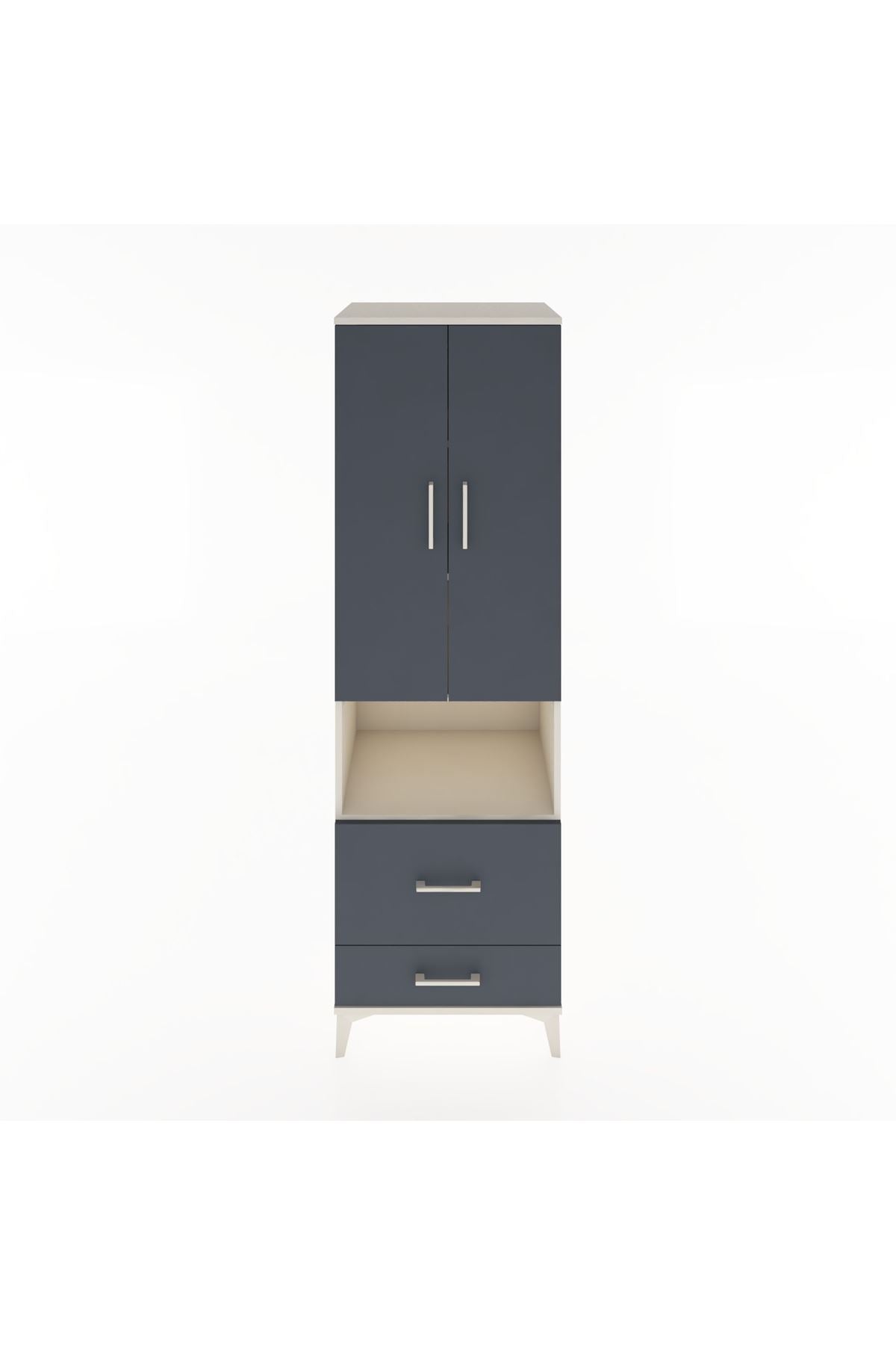 Hyperion Dolap 4 Raflı 2 Çekmeceli 2 Kapaklı 60x44x195 - S59M044V2B