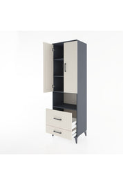 Hyperion Dolap 4 Raflı 2 Çekmeceli 2 Kapaklı 60x44x195 - S59M044V4B