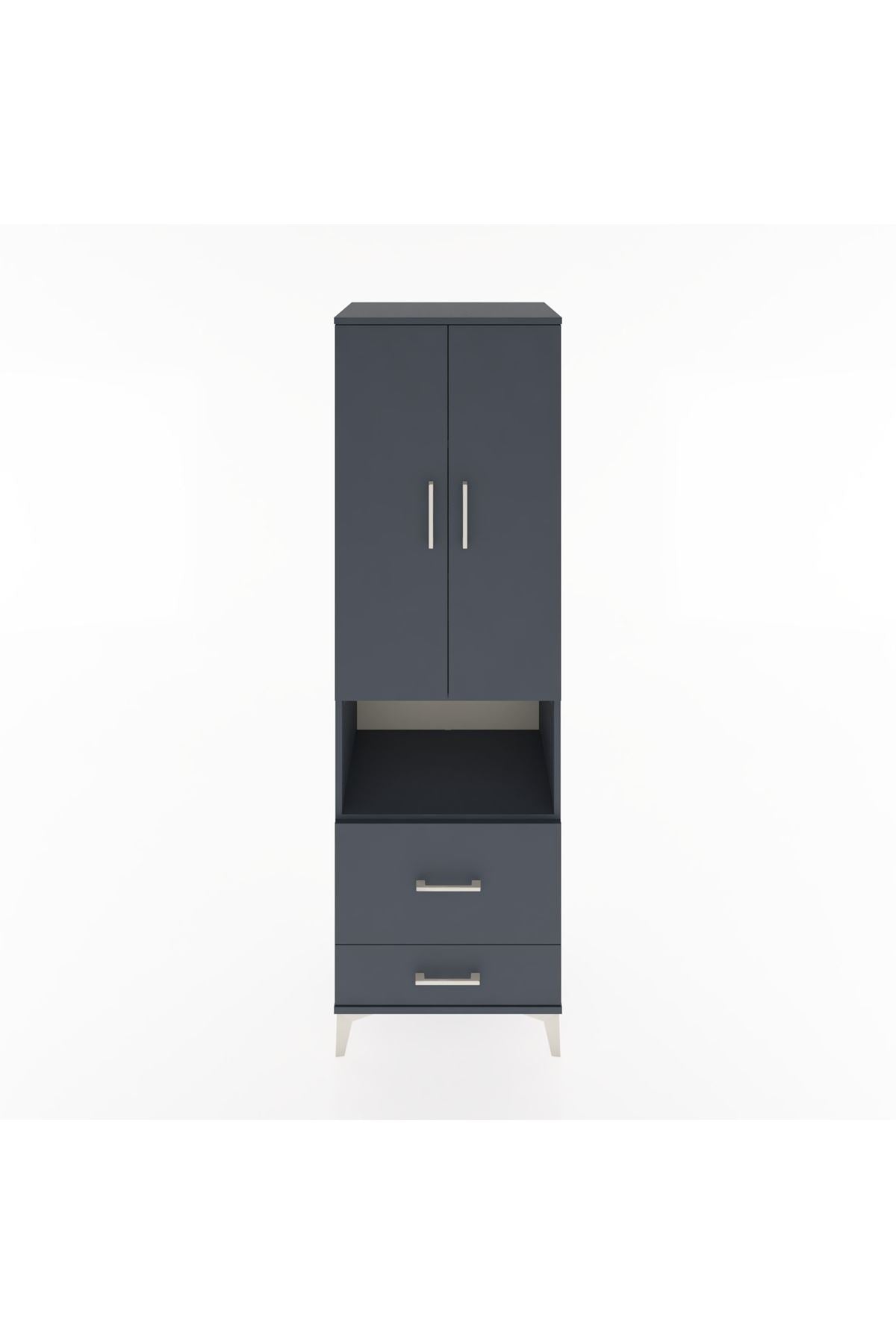 Hyperion Dolap 4 Raflı 2 Çekmeceli 2 Kapaklı 60x44x195 - S59M044V5B