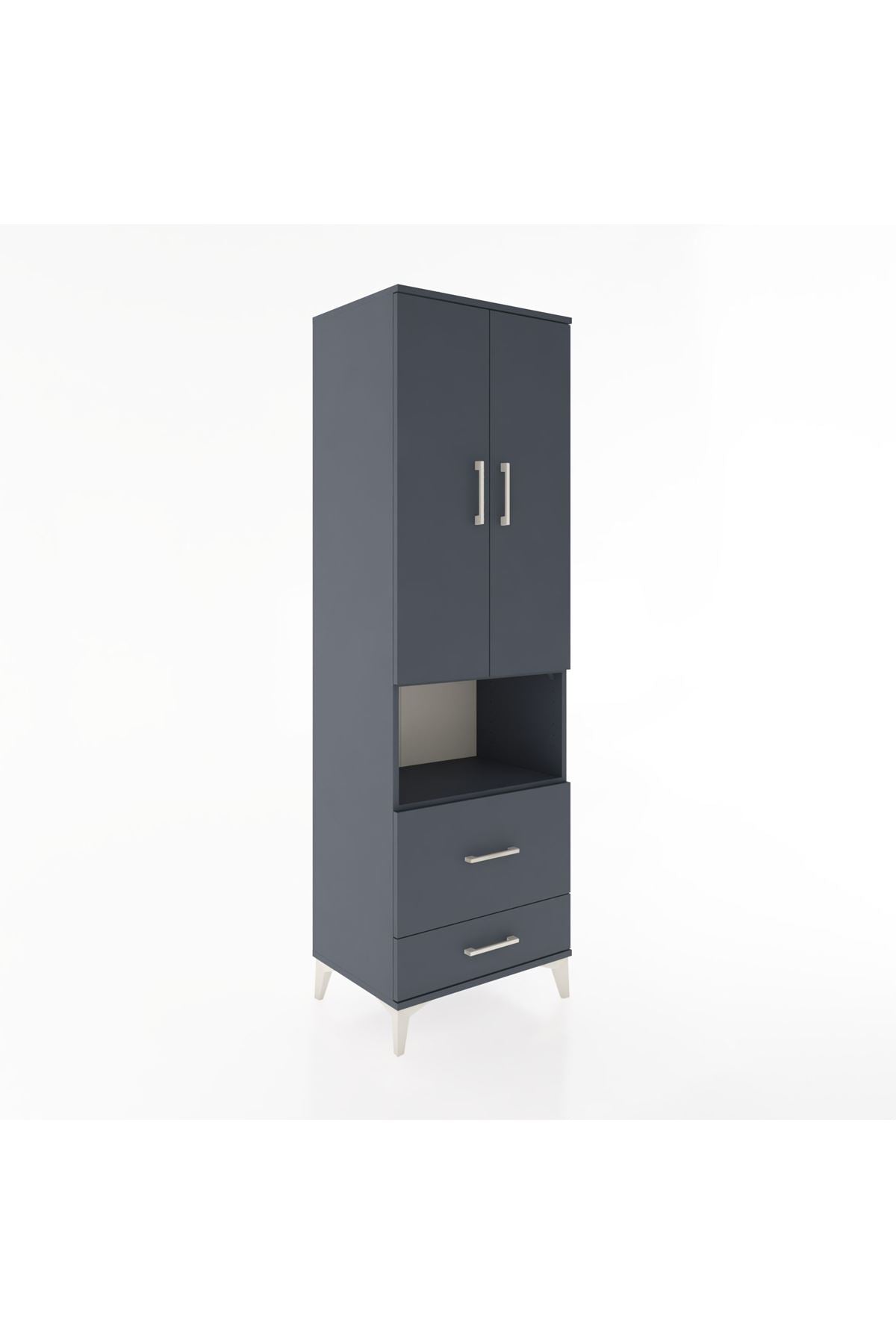 Hyperion Dolap 4 Raflı 2 Çekmeceli 2 Kapaklı 60x44x195 - S59M044V5B