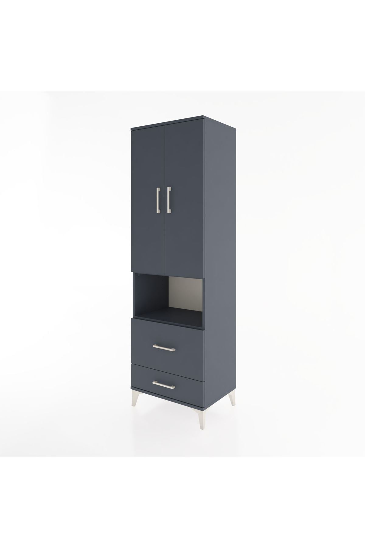 Hyperion Dolap 4 Raflı 2 Çekmeceli 2 Kapaklı 60x44x195 - S59M044V5B