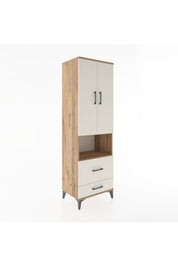 Hyperion Dolap 4 Raflı 2 Çekmeceli 2 Kapaklı 60x44x195 - S59M044V7B
