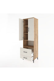 Hyperion Dolap 4 Raflı 2 Çekmeceli 2 Kapaklı 60x44x195 - S59M044V7B