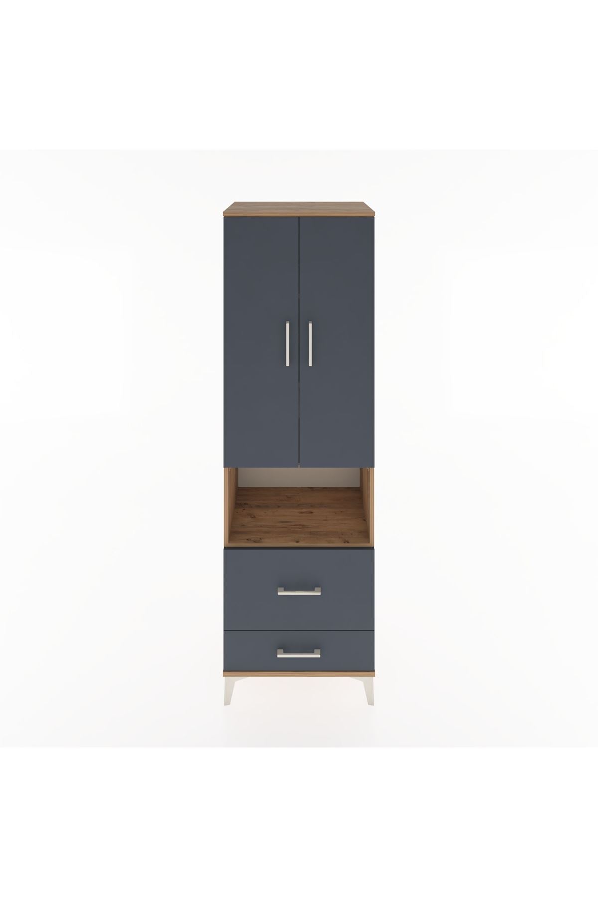 Hyperion Dolap 4 Raflı 2 Çekmeceli 2 Kapaklı 60x44x195 - S59M044V8B