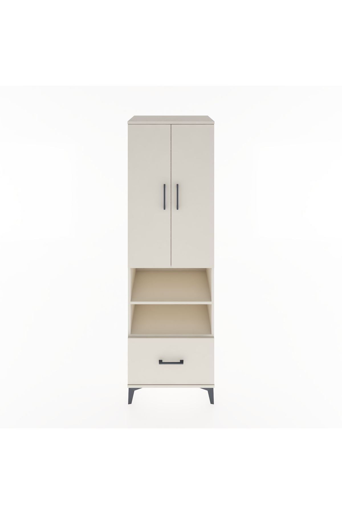 Hyperion Dolap 3 Raflı Tek Çekmeceli Tek Askılı 60x44x195 - S59M045V1B