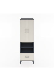 Hyperion Dolap 3 Raflı Tek Çekmeceli Tek Askılı 60x44x195 - S59M045V4B