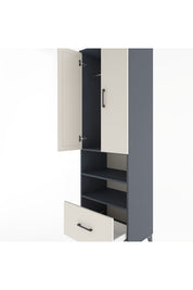 Hyperion Dolap 3 Raflı Tek Çekmeceli Tek Askılı 60x44x195 - S59M045V4B