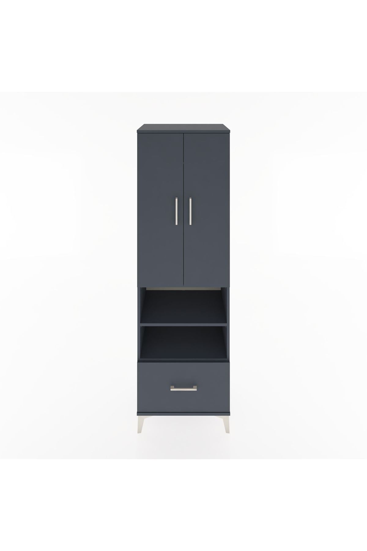 Hyperion Dolap 3 Raflı Tek Çekmeceli Tek Askılı 60x44x195 - S59M045V5B