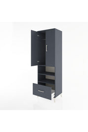 Hyperion Dolap 3 Raflı Tek Çekmeceli Tek Askılı 60x44x195 - S59M045V5B