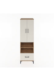 Hyperion Dolap 3 Raflı Tek Çekmeceli Tek Askılı 60x44x195 - S59M045V7B