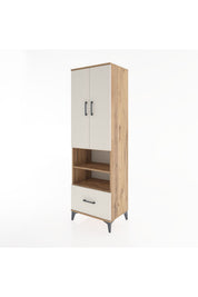 Hyperion Dolap 3 Raflı Tek Çekmeceli Tek Askılı 60x44x195 - S59M045V7B