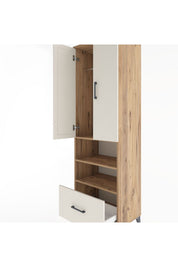 Hyperion Dolap 3 Raflı Tek Çekmeceli Tek Askılı 60x44x195 - S59M045V7B