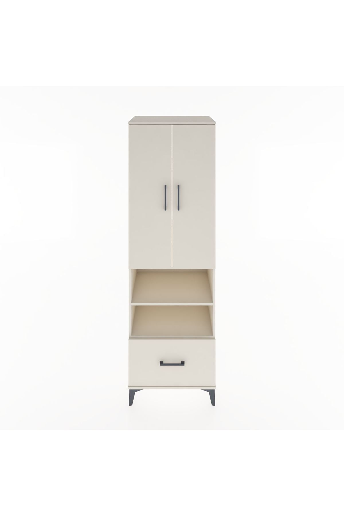 Hyperion Dolap 5 Raflı Tek Çekmeceli 2 Kapaklı 60x44x195 - S59M046V1B