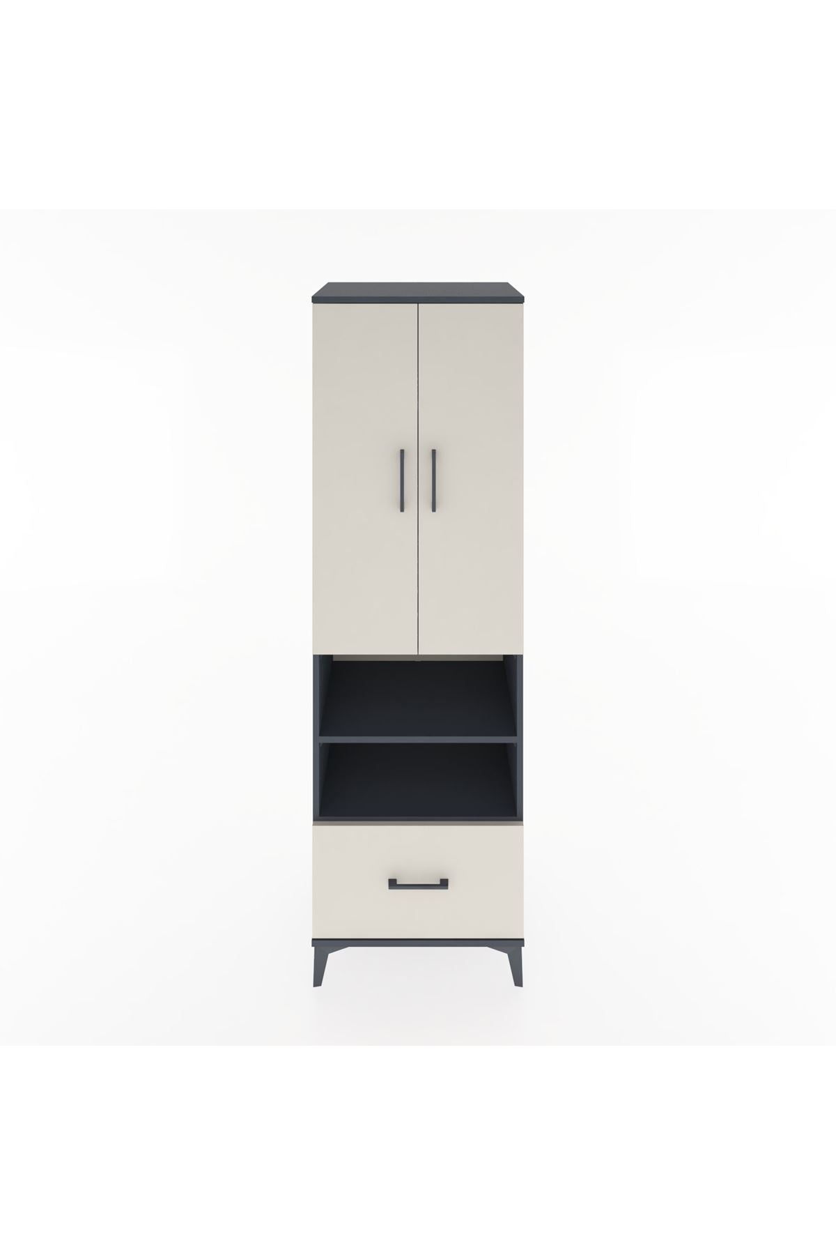 Hyperion Dolap 5 Raflı Tek Çekmeceli 2 Kapaklı 60x44x195 - S59M046V4B