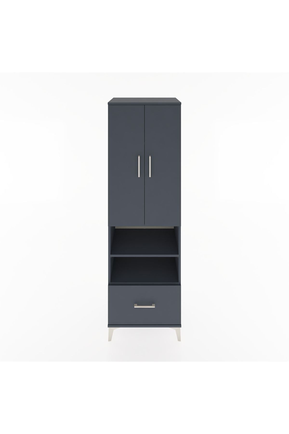 Hyperion Dolap 5 Raflı Tek Çekmeceli 2 Kapaklı 60x44x195 - S59M046V5B