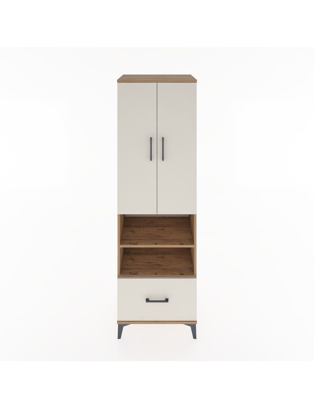 Hyperion Dolap 5 Raflı Tek Çekmeceli 2 Kapaklı 60x44x195 - S59M046V7B