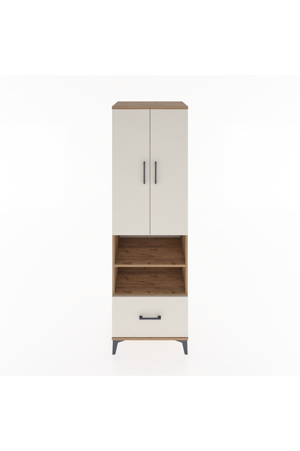Hyperion Dolap 5 Raflı Tek Çekmeceli 2 Kapaklı 60x44x195 - S59M046V7B