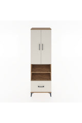 Hyperion Dolap 5 Raflı Tek Çekmeceli 2 Kapaklı 60x44x195