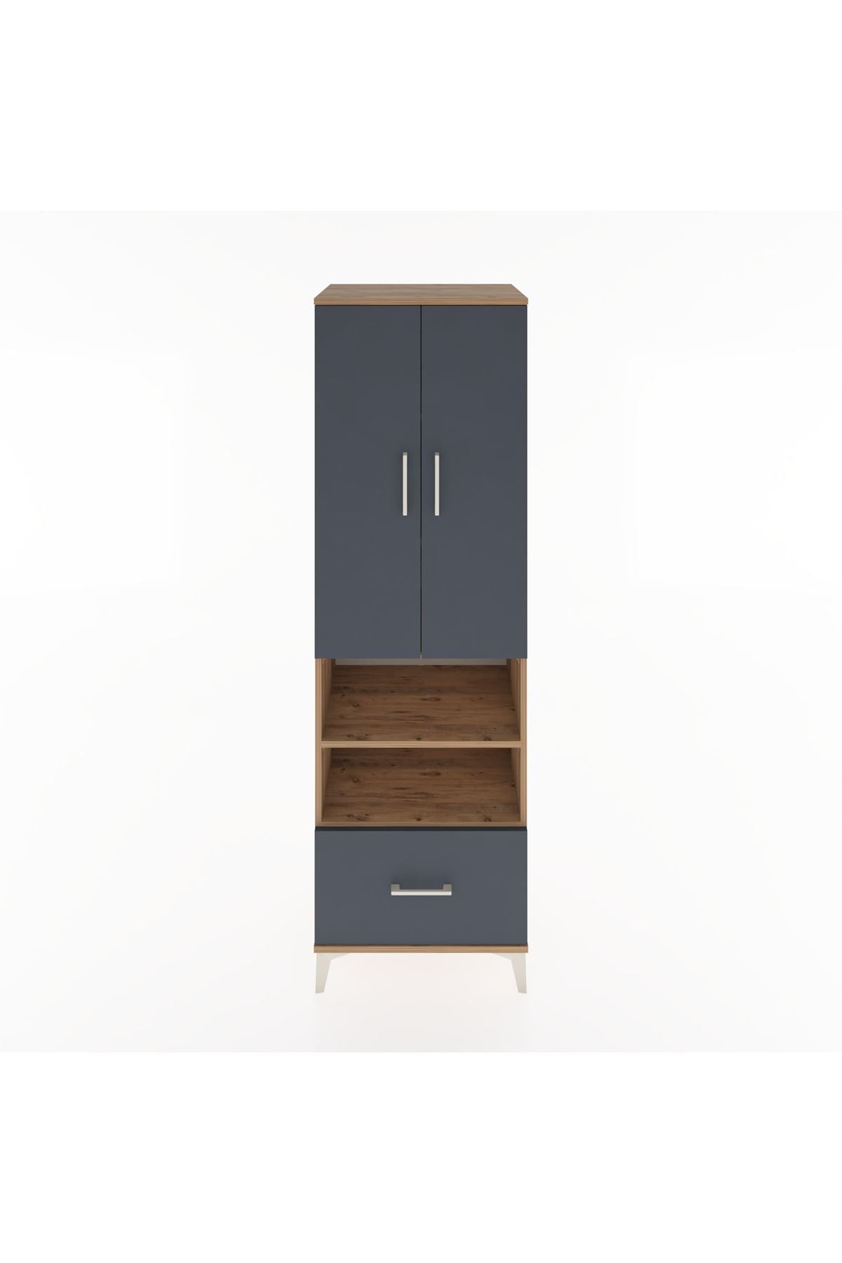 Hyperion Dolap 5 Raflı Tek Çekmeceli 2 Kapaklı 60x44x195 - S59M046V8B