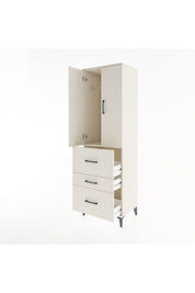 Hyperion Dolap Tek Raflı 3 Çekmeceli Tek Askılı 60x44x195 - S59M047V1B