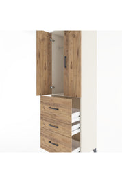 Hyperion Dolap Tek Raflı 3 Çekmeceli Tek Askılı 60x44x195 - S59M047V3B