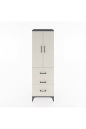 Hyperion Dolap Tek Raflı 3 Çekmeceli Tek Askılı 60x44x195 - S59M047V4B
