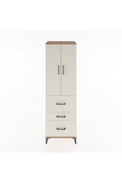 Hyperion Dolap Tek Raflı 3 Çekmeceli Tek Askılı 60x44x195 - S59M047V7B