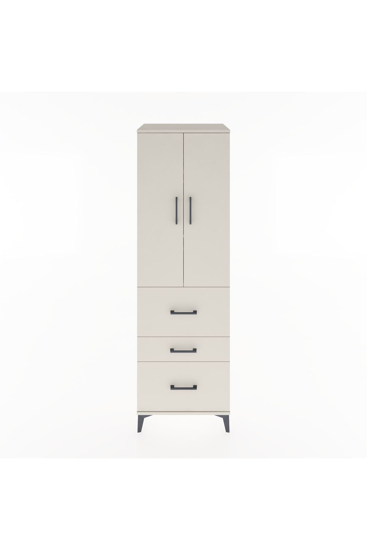 Hyperion Dolap 3 Raflı 3 Çekmeceli 2 Kapaklı 60x44x195 - S59M048V1B