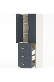 Hyperion Dolap 3 Raflı 3 Çekmeceli 2 Kapaklı 60x44x195 - S59M048V2B