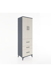 Hyperion Dolap 3 Raflı 3 Çekmeceli 2 Kapaklı 60x44x195 - S59M048V4B