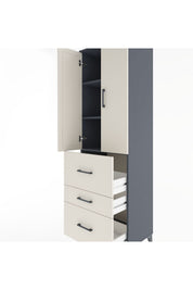 Hyperion Dolap 3 Raflı 3 Çekmeceli 2 Kapaklı 60x44x195 - S59M048V4B