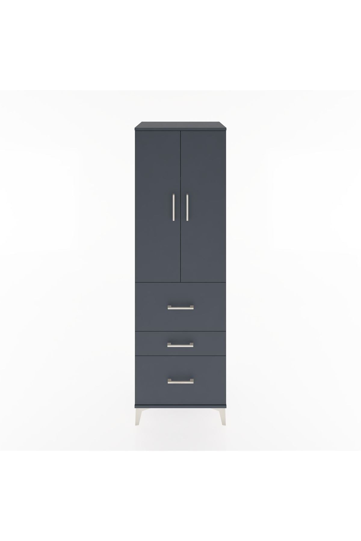 Hyperion Dolap 3 Raflı 3 Çekmeceli 2 Kapaklı 60x44x195 - S59M048V5B