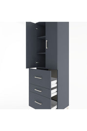 Hyperion Dolap 3 Raflı 3 Çekmeceli 2 Kapaklı 60x44x195 - S59M048V5B