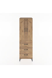 Hyperion Dolap 3 Raflı 3 Çekmeceli 2 Kapaklı 60x44x195 - S59M048V9B