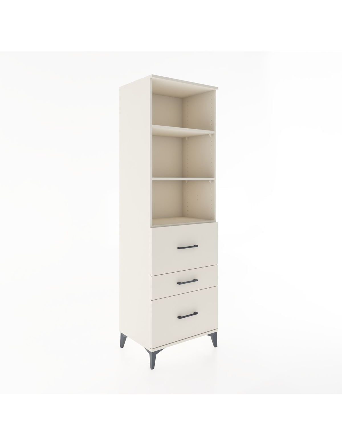 Hyperion Dolap 3 Raflı 3 Çekmeceli 60x44x195 - S59M049V1B