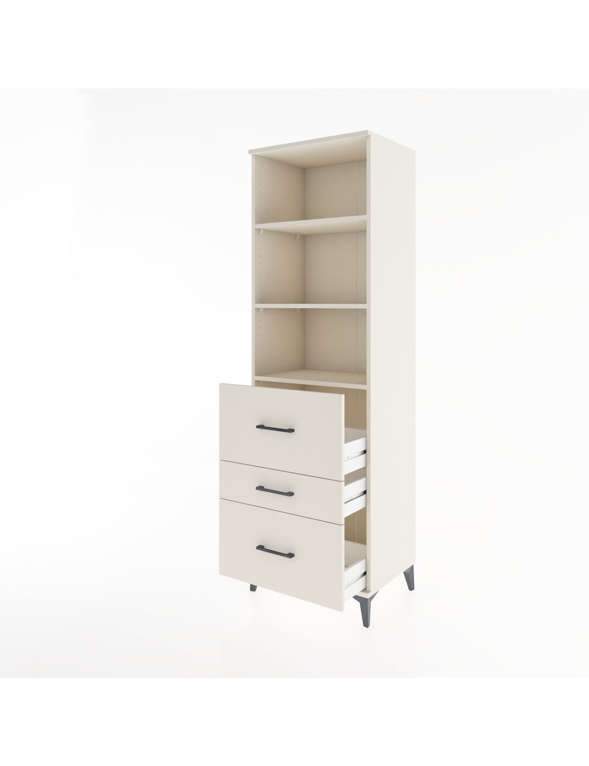Hyperion Dolap 3 Raflı 3 Çekmeceli 60x44x195 - S59M049V1B