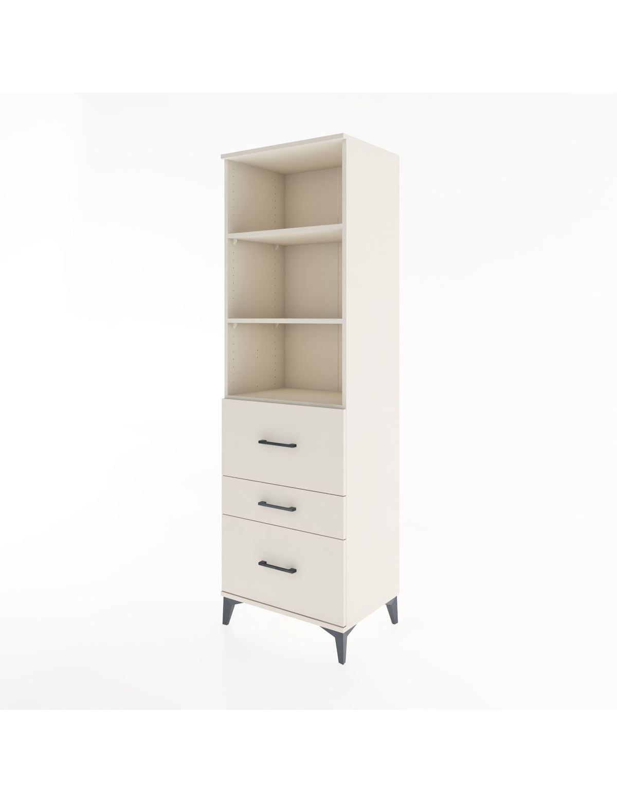 Hyperion Dolap 3 Raflı 3 Çekmeceli 60x44x195 - S59M049V1B