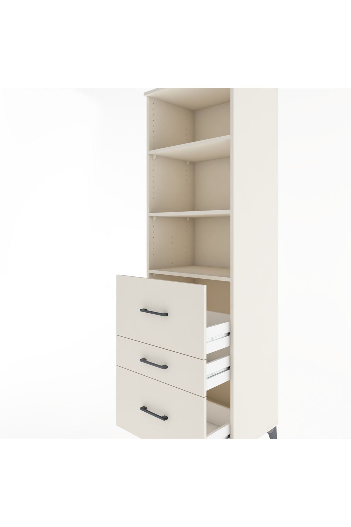 Hyperion Dolap 3 Raflı 3 Çekmeceli 60x44x195 - S59M049V1B