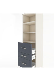 Hyperion Dolap 3 Raflı 3 Çekmeceli 60x44x195 - S59M049V2B