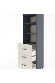Hyperion Dolap 3 Raflı 3 Çekmeceli 60x44x195 - S59M049V4B