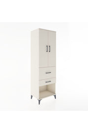 Hyperion Dolap Tek Raflı 2 Çekmeceli Tek Askılı 60x44x195 - S59M050V1B