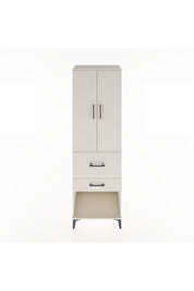 Hyperion Dolap Tek Raflı 2 Çekmeceli Tek Askılı 60x44x195 - S59M050V1B