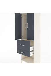 Hyperion Dolap Tek Raflı 2 Çekmeceli Tek Askılı 60x44x195 - S59M050V2B