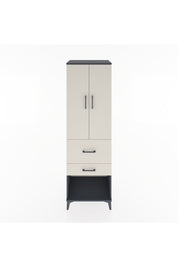 Hyperion Dolap Tek Raflı 2 Çekmeceli Tek Askılı 60x44x195 - S59M050V4B