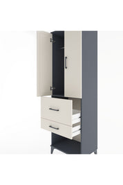 Hyperion Dolap Tek Raflı 2 Çekmeceli Tek Askılı 60x44x195 - S59M050V4B