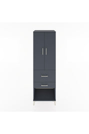 Hyperion Dolap Tek Raflı 2 Çekmeceli Tek Askılı 60x44x195 - S59M050V5B