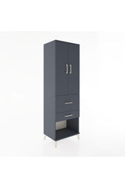 Hyperion Dolap Tek Raflı 2 Çekmeceli Tek Askılı 60x44x195 - S59M050V5B
