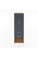 Hyperion Dolap Tek Raflı 2 Çekmeceli Tek Askılı 60x44x195